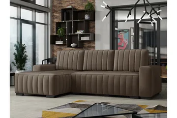 Esher Bäddsoffa Höger - Brun - Möbler - Soffa - Bäddsoffa - Bäddsoffa divan