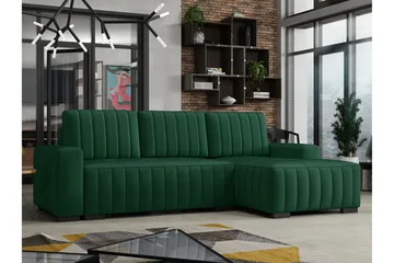 Esher Bäddsoffa Höger - Grön - Möbler - Soffa - Bäddsoffa - Bäddsoffa divan