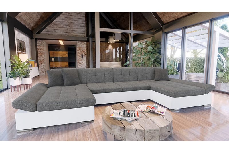 Eyman 3-sits Bäddsoffa - Grå - Möbler - Soffa - Bäddsoffa - Bäddsoffa divan
