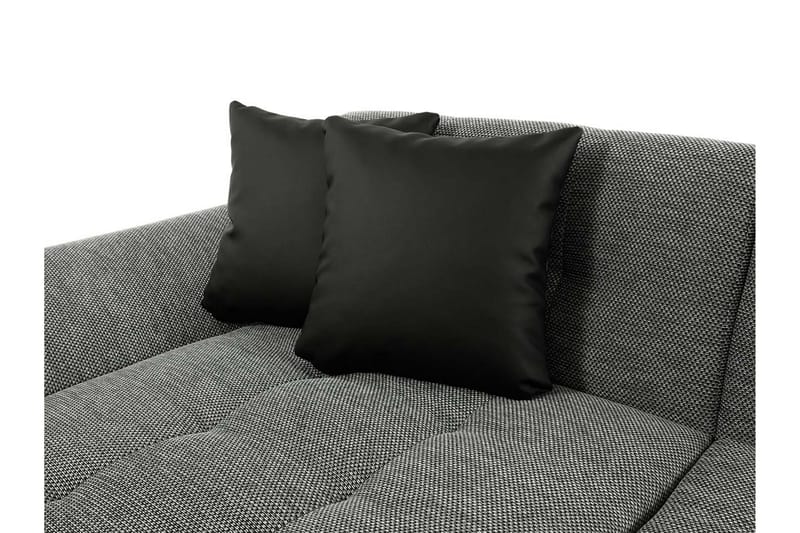 Eyman 3-sits Bäddsoffa - Svart - U bäddsoffa - Bäddsoffa divan