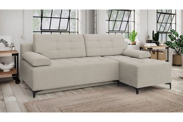 FABIO 4-sits Bäddsoffa Vänster - Beige - Möbler - Soffa - Bäddsoffa - Bäddsoffa divan