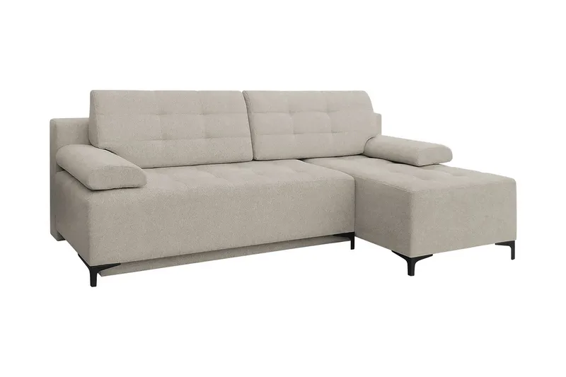 FABIO 4-sits Bäddsoffa Vänster, Beige