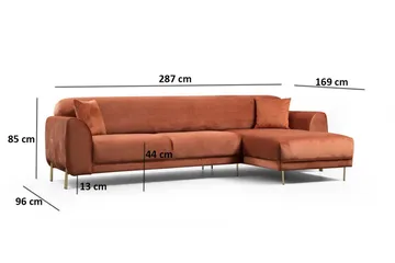 Gajanejos Divanbäddsoffa - Brun - Möbler - Soffa - Bäddsoffa - Bäddsoffa divan