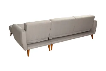 Gjoni Bäddsoffa med Divan Höger - Vit - Möbler - Soffa - Bäddsoffa - Bäddsoffa divan