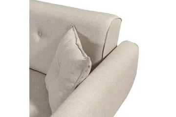 Gjoni Bäddsoffa med Divan Höger - Vit - Möbler - Soffa - Bäddsoffa - Bäddsoffa divan