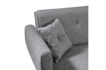 Gjoni Bäddsoffa med Divan Vänster - Grå - Möbler - Soffa - Bäddsoffa - Bäddsoffa divan