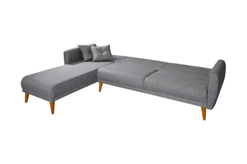 Gjoni Bäddsoffa med Divan Vänster - Grå - Möbler - Soffa - Bäddsoffa - Bäddsoffa divan