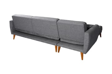 Gjoni Bäddsoffa med Divan Vänster - Grå - Möbler - Soffa - Bäddsoffa - Bäddsoffa divan