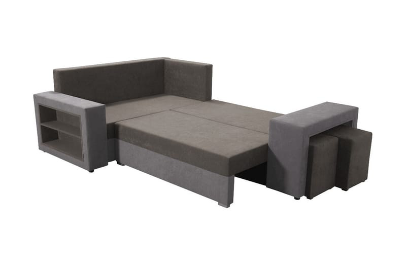 Hörnbäddsoffa Milano M - Brun - Möbler - Soffa - Bäddsoffa - Hörnbäddsoffa