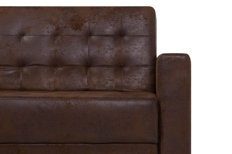 Hörnbäddsoffa Westerleigh Large Höger Konstläder - Brun - Möbler - Soffa - Bäddsoffa - Bäddsoffa divan