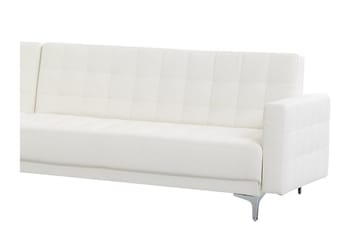 Hörnbäddsoffa Westerleigh Large Höger Konstläder - Vit - Möbler - Soffa - Bäddsoffa - Bäddsoffa divan