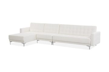 Hörnbäddsoffa Westerleigh Large Höger Konstläder - Vit - Möbler - Soffa - Bäddsoffa - Bäddsoffa divan