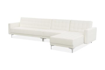 Hörnbäddsoffa Westerleigh Large Vänster Konstläder - Vit - Möbler - Soffa - Bäddsoffa - Bäddsoffa divan