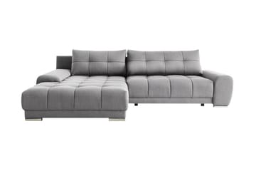 Hörnsoffa Clendennen - Grå/Röd/Vit - Möbler - Soffa - Bäddsoffa - Bäddsoffa divan