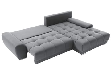 Hörnsoffa Clendennen - Grå/Röd/Vit - Möbler - Soffa - Bäddsoffa - Bäddsoffa divan