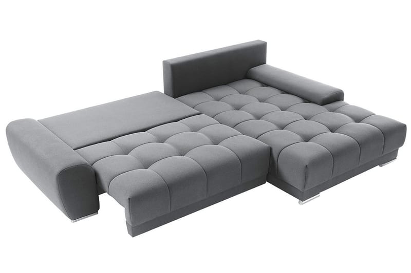 Hörnsoffa Clendennen - Grå/Röd/Vit - Möbler - Soffa - Bäddsoffa - Bäddsoffa divan
