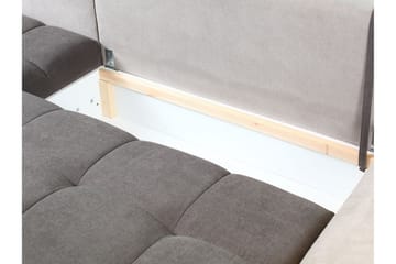 Hörnsoffa Clendennen - Grå/Röd/Vit - Möbler - Soffa - Bäddsoffa - Bäddsoffa divan