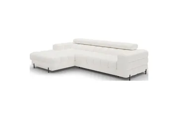 Hörnsoffa Eltap Felro 285x181x93 cm - Amore 01, Vit, Vänster - Möbler - Soffa - Bäddsoffa - Bäddsoffa divan