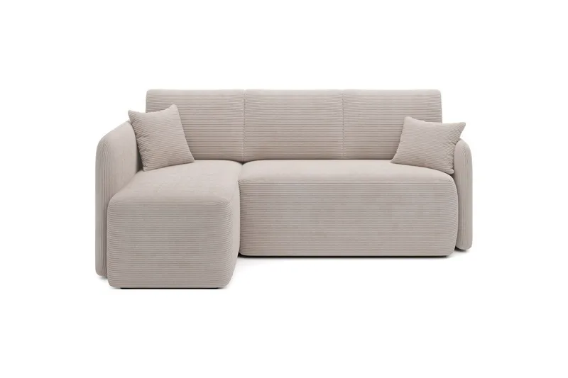 Hörnsoffa Eltap Hadson 206x150x89 cm, Jarell 18, Ljusbeige, Vänster