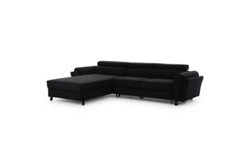 Hörnsoffa Eltap Mariall 288x200x92 cm - Mat Sammet 99, Blå, Vänster - Möbler - Soffa - Bäddsoffa - Bäddsoffa divan