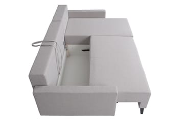 Hörnsoffa Oviedo - Grå - Möbler - Soffa - Bäddsoffa - Bäddsoffa divan
