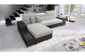 Hörnsoffa Pereso Vänster - Grå - Möbler - Soffa - Bäddsoffa - Bäddsoffa divan
