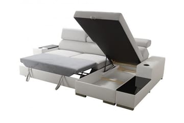 Hörnsoffa Pereso Vänster - Grå - Möbler - Soffa - Bäddsoffa - Bäddsoffa divan