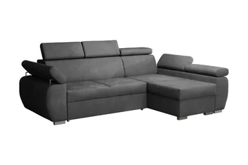 Halliday Hörnsoffa Höger - Mörkgrå - Möbler - Soffa - Bäddsoffa - Bäddsoffa divan