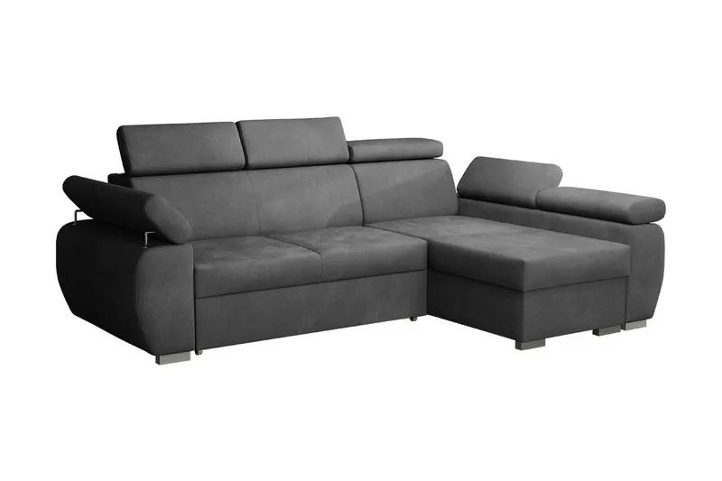 Halliday Hörnsoffa Höger - Mörkgrå - Möbler - Soffa - Bäddsoffa - Bäddsoffa divan