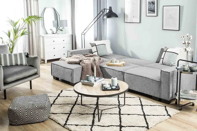 Halsnead Hörnbäddsoffa Höger - Grå - Möbler - Soffa - Bäddsoffa - Bäddsoffa divan