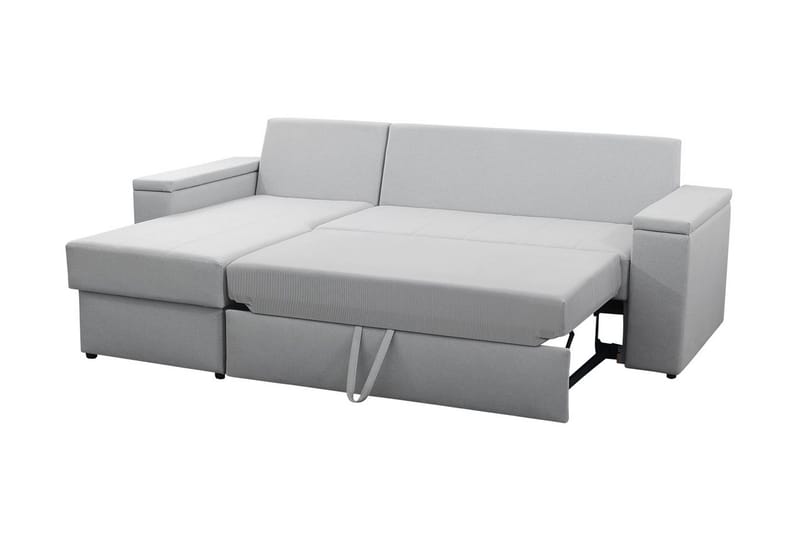 Herosa 3-sits Bäddsoffa med Divan med Förvaring - Grå - Möbler - Soffa - Bäddsoffa - Bäddsoffa divan