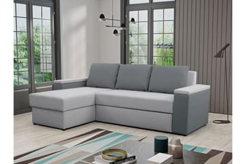 Herosa 3-sits Bäddsoffa med Divan med Förvaring - Grå - Möbler - Soffa - Bäddsoffa - Bäddsoffa divan