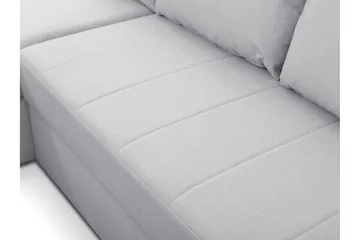 Herosa 3-sits Bäddsoffa med Divan med Förvaring - Ljusgrå - Möbler - Soffa - Bäddsoffa - Bäddsoffa divan