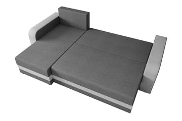 Hewlet 3-sits Divanbäddsoffa Vänster - Grå - Möbler - Soffa - Bäddsoffa - Bäddsoffa divan