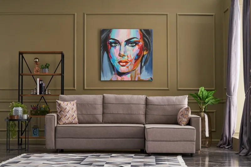 Highbank Bäddsoffa m. Divan 4-sits 200x150 - Cream - Möbler - Soffa - Bäddsoffa - Bäddsoffa divan