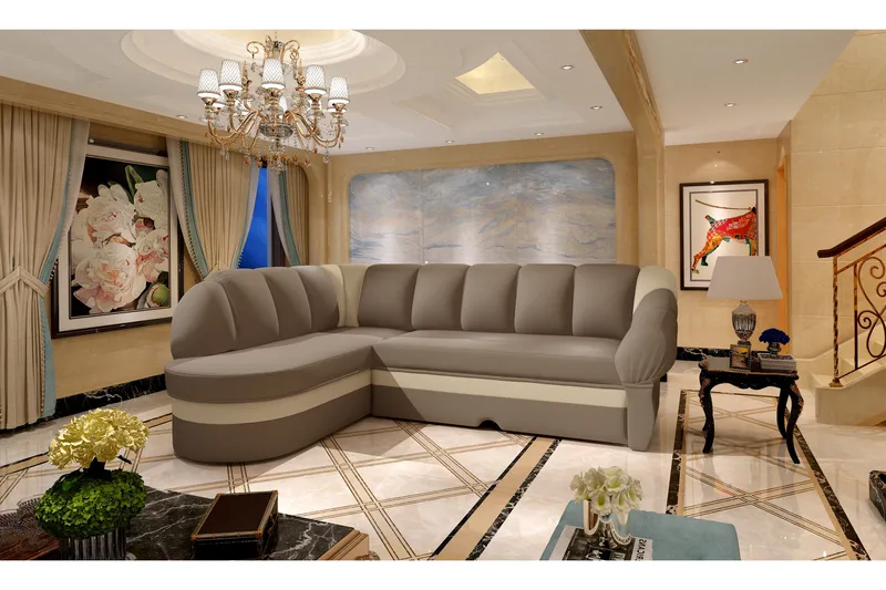 Hung Bäddsoffa med Divan - Brun - Möbler - Soffa - Bäddsoffa - Bäddsoffa divan