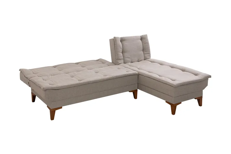 Hunterville Bäddsoffa m. Divan 4-sits 107x205 - Cream - Möbler - Soffa - Bäddsoffa - Bäddsoffa divan