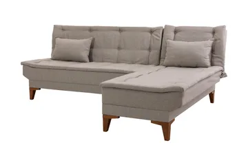 Hunterville Bäddsoffa m. Divan 4-sits 107x205 - Cream - Möbler - Soffa - Bäddsoffa - Bäddsoffa divan