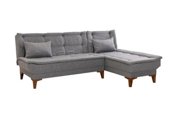 Hunterville Bäddsoffa m. Divan 4-sits 107x205 - Grå - Möbler - Soffa - Bäddsoffa - Bäddsoffa divan