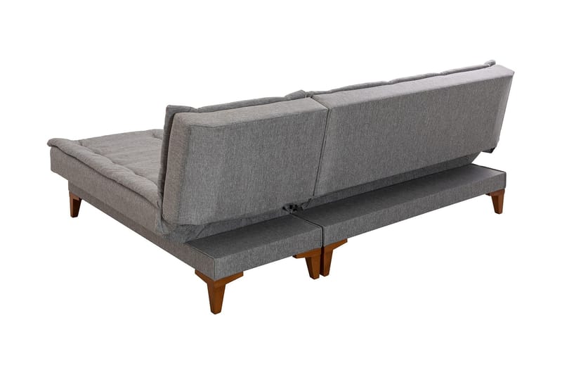 Hunterville Bäddsoffa m. Divan 4-sits 107x205 - Grå - Möbler - Soffa - Bäddsoffa - Bäddsoffa divan