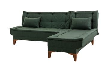 Hunterville Bäddsoffa m. Divan 4-sits 107x205 - Grön - Möbler - Soffa - Bäddsoffa - Bäddsoffa divan