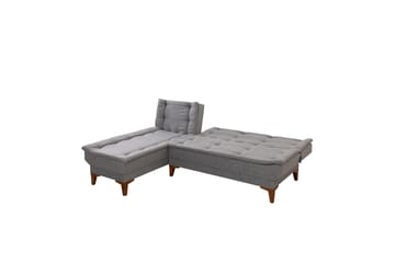 Hunterville Bäddsoffa m. Divan 4-sits - Grå - Möbler - Soffa - Bäddsoffa - Bäddsoffa divan