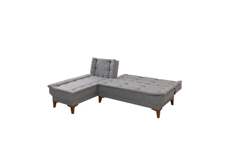 Hunterville Bäddsoffa m. Divan 4-sits - Grå - Möbler - Soffa - Bäddsoffa - Bäddsoffa divan