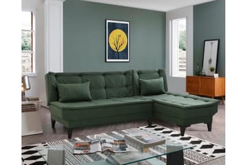 Hunterville Bäddsoffa m. Divan 4-sits - Grön - Möbler - Soffa - Bäddsoffa - Bäddsoffa divan