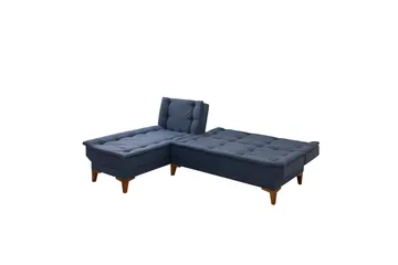 Hunterville Bäddsoffa m. Divan 4-sits - Mörkblå - Möbler - Soffa - Bäddsoffa - Bäddsoffa divan