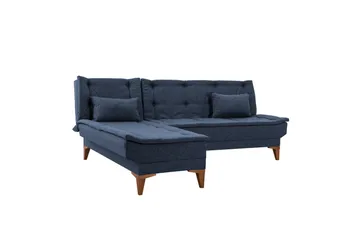 Hunterville Bäddsoffa m. Divan 4-sits - Mörkblå - Möbler - Soffa - Bäddsoffa - Bäddsoffa divan