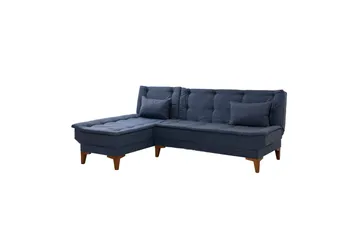 Hunterville Bäddsoffa m. Divan 4-sits - Mörkblå - Möbler - Soffa - Bäddsoffa - Bäddsoffa divan