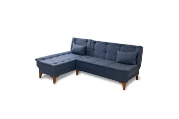 Hunterville Bäddsoffa m. Divan 4-sits - Mörkblå - Möbler - Soffa - Bäddsoffa - Bäddsoffa divan