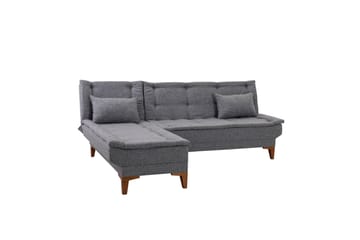 Hunterville Bäddsoffa m. Divan 4-sits - Mörkgrå - Möbler - Soffa - Bäddsoffa - Bäddsoffa divan