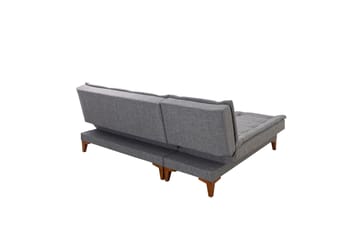 Hunterville Bäddsoffa m. Divan 4-sits - Mörkgrå - Möbler - Soffa - Bäddsoffa - Bäddsoffa divan